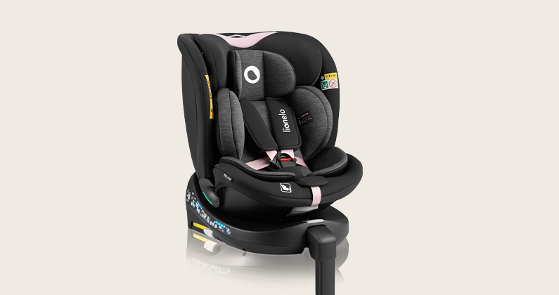 Lionelo Navy i-Size Black Turquoise — Kindersitz